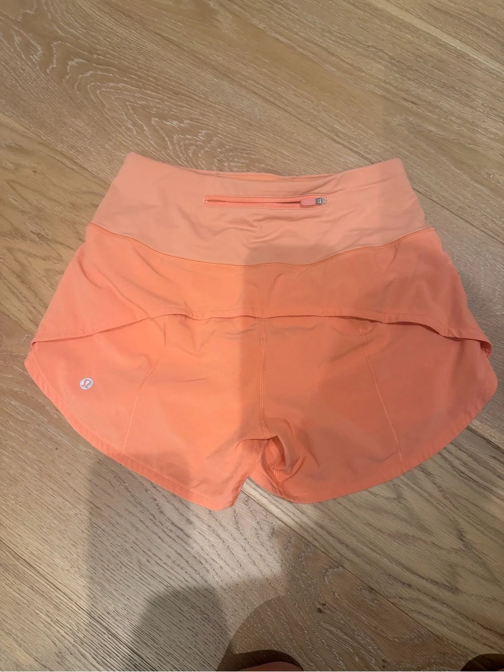 lululemon athletica Peach-Orange High-Rise Athletic Shorts